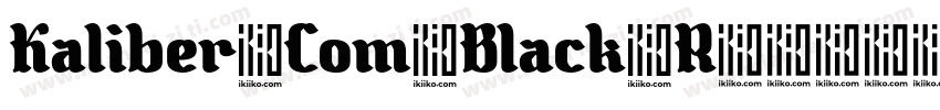 Kaliber Com Black R字体转换